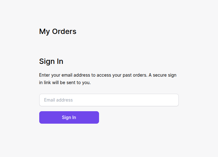 Sign In Page
