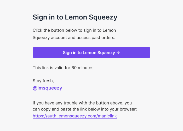 Email Sign In